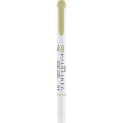 Rotulador Zebra Mildliner Doble Punta Neutral Verde Oliva | Zebra Pen | Pack 10 Unidades
