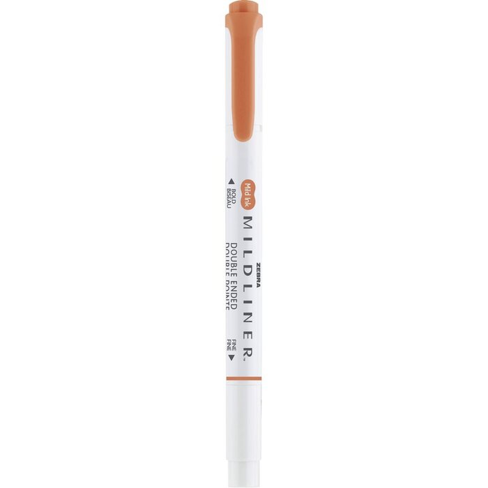 Rotulador Zebra Mildliner Doble Punta Neutral Cobre | Zebra Pen | Pack 10 Unidades Imagen principal del producto