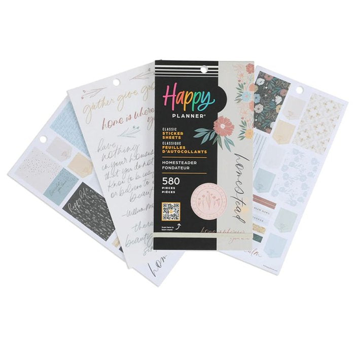 PEGATINAS NOTEBOOK HAPPY PLANNER HOMESTEA 30H | HAPPY PLANNER | 1 UNIDAD | 6738076703108