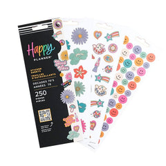 PEGATINAS NOTEBOOK HAPPY PLANNER 70S 8 HOJAS | HAPPY PLANNER | 1 UNIDAD | 6738076749434