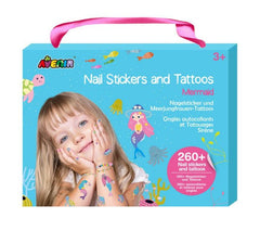 SET PEGATINAS UÑAS Y TATUAJES SIRENAS AVENIR | AVENIR | 1 UNIDAD | 6920773382049