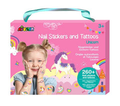 SET PEGATINAS UÑAS Y TATUAJES UNICORNIO AVENIR | AVENIR | 1 UNIDAD | 6920773382056