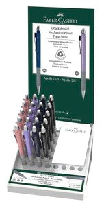 Expositor 20 Portaminas Faber Apollo 0,5 mm Colores Surtidos