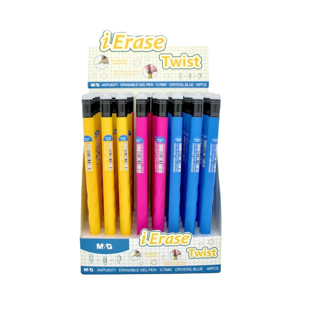 Exp 40 Bolígrafo Borrable Lápiz Ergonómico Twist 0,7 mm Azul M&G Imagen principal del producto