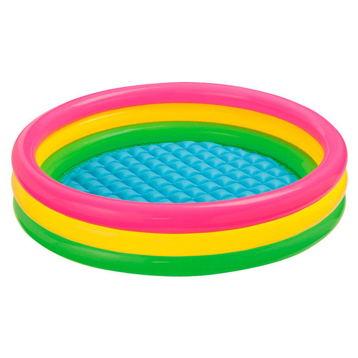 Piscina hinchable 3 aros Sunset 114x25cm 131 L Intex Color Baby