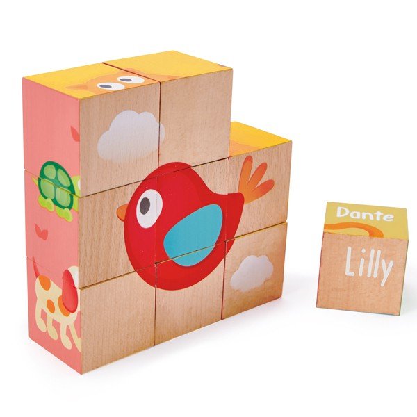 Puzzle Bloques Pepe & Friends Hape 2 a 49 Piezas Madera