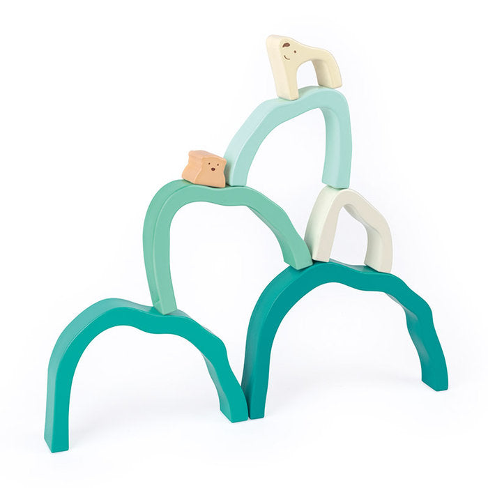 Artic Polar Bear Stacking Blocks HAPE Juego Educativo