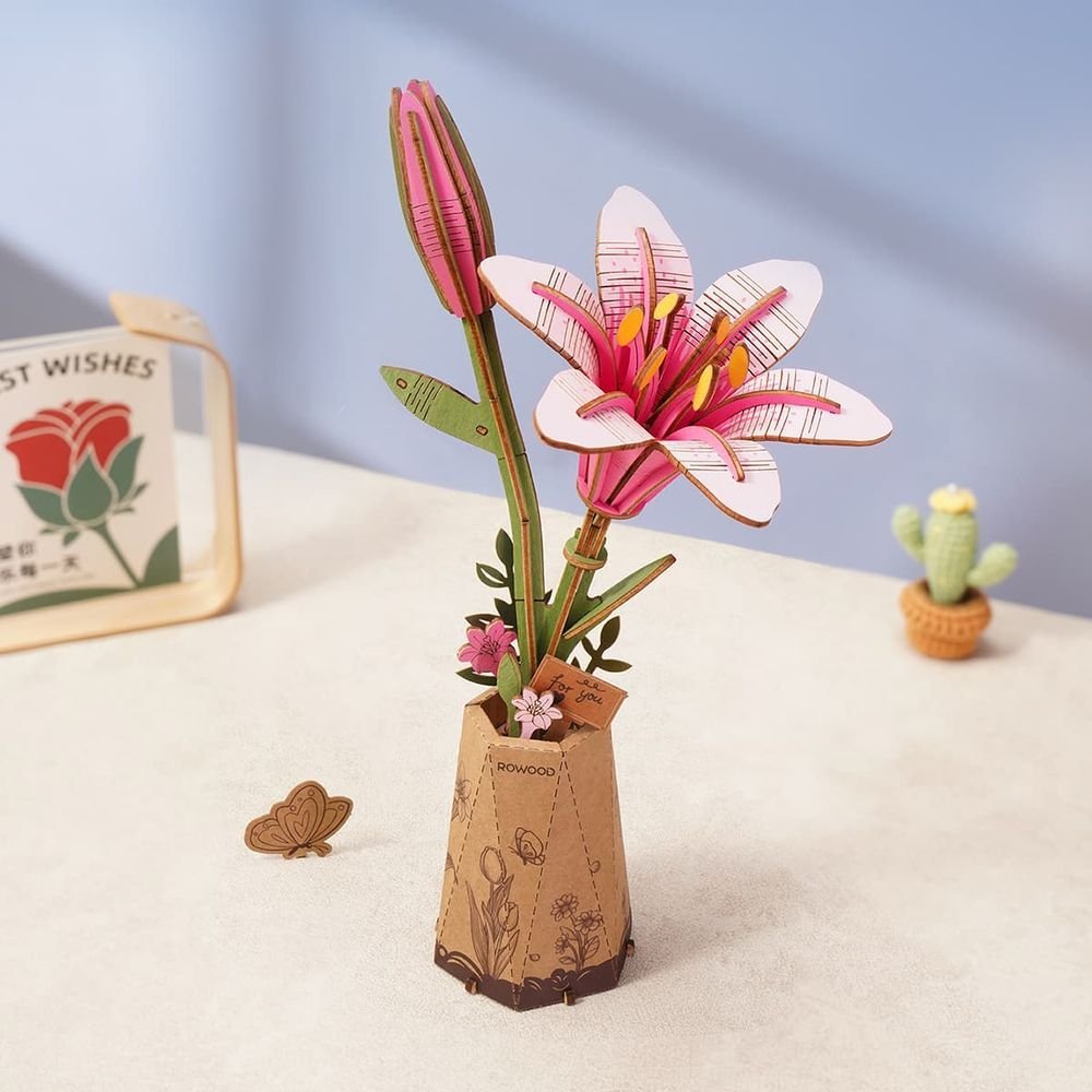 MAQUETA LIRIO ROSA | ROLIFE MADNESSTOYS MAQUETAS | 1 UNIDAD | 6946785121810