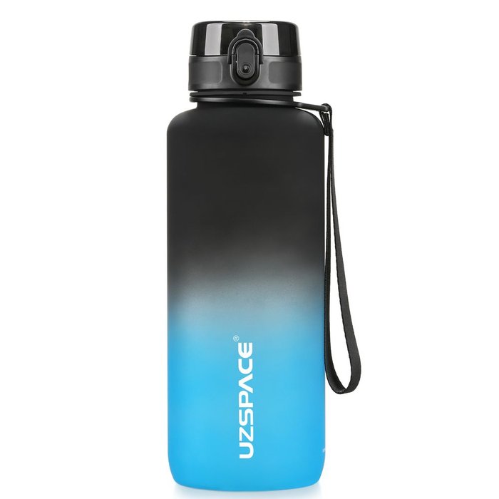 BOTELLIN TRITAN COLORFUL TWO COLOR NEGRO - AZUL 1500ML | UZSPACE | 1 UNIDAD | 6955482333143 Imagen principal del producto