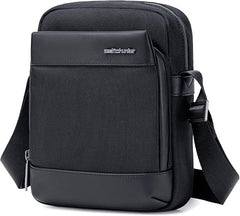 BANDOLERA CUADRADA DE NYLON BUSINESS DOBLE CREMALLERA NEGRO | ARCTIC HUNTER