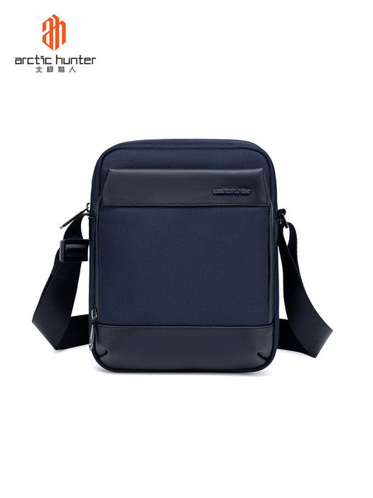 BANDOLERA CUADRADA DE NYLON BUSINESS DOBLE CREMALLERA AZUL | ARCTIC HUNTER
