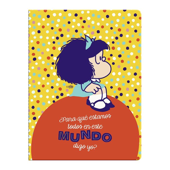 Libreta Tapa Blanda Mediana Mafalda Topos Marca Premium Paper