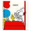 Libreta Tapa Dura A5 con Espiral Snoopy Colorfull Marca Premium Paper