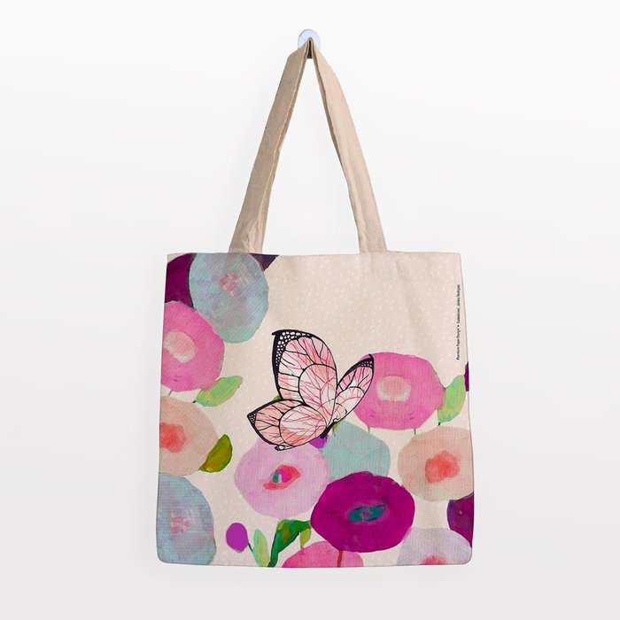 BOLSA ALGODON BUTTERFLY GRANDE - 2 ROSA | PREMIUM PAPER
