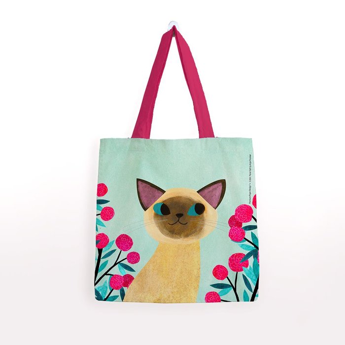 BOLSA ALGODON PLANET CAT MEDIANA - 2 OJOS | PREMIUM PAPER Imagen principal del producto
