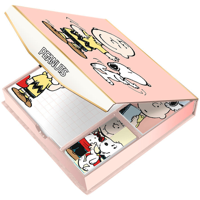 Caja de notas y Post It Snoopy Premium Paper