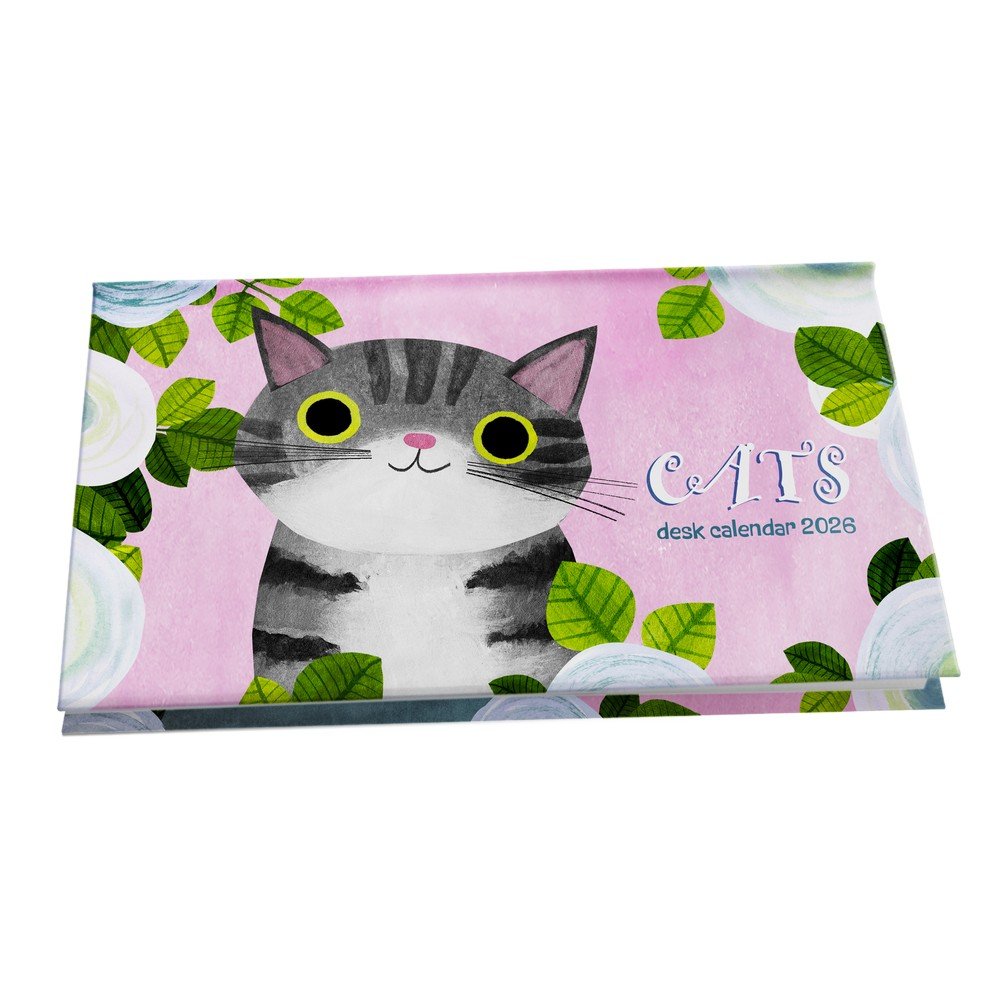 Calendario escritorio Planet Cat 2026 Premium Paper Agendas