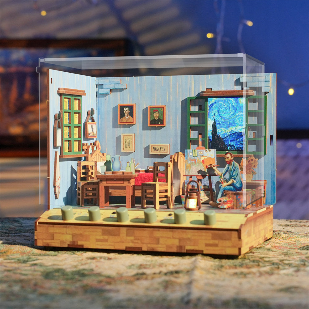 Maqueta con Luz y Sonido Habitación de Vincent Van Gogh TONECHEER Imagen principal del producto