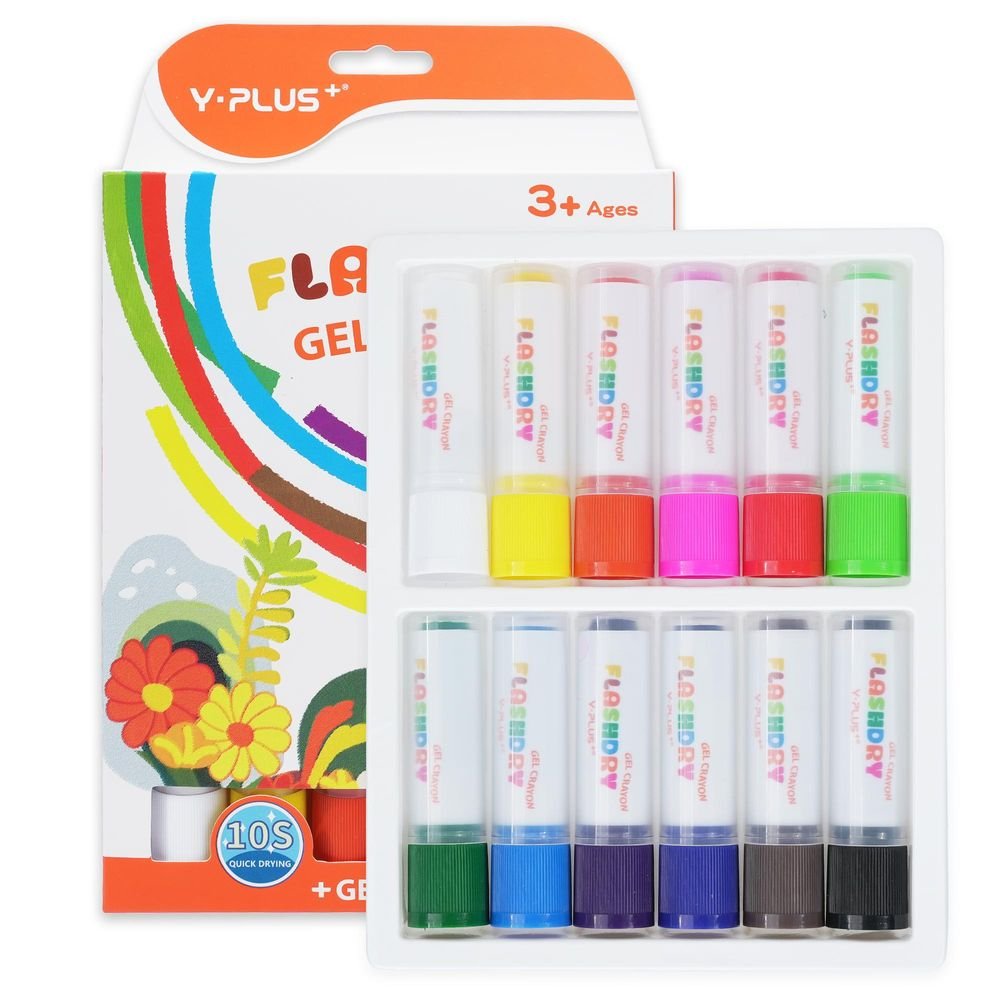 Caja 12 Ceras Gel Secado Rápido Yplus Imagen principal del producto
