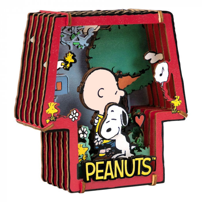 Maqueta con Movimiento Diorama 3D Snoopy Abrazo PUREMIND Imagen principal del producto