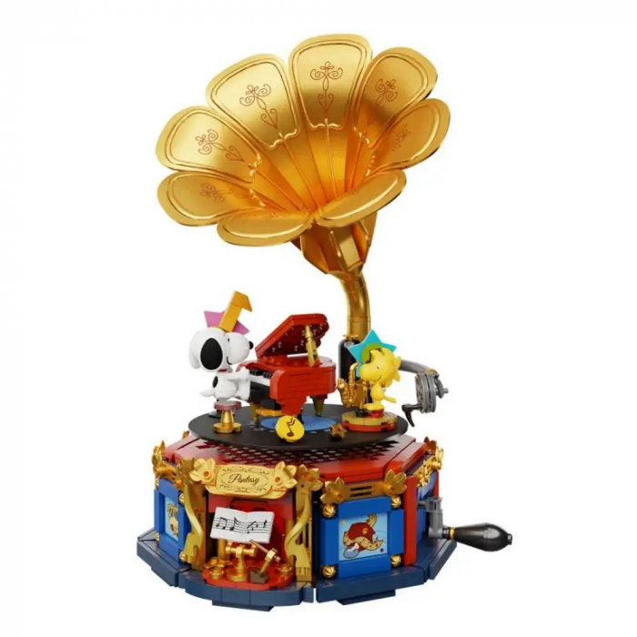 Maqueta de Construcción Figurita Snoopy Fonógrafo PANTASY