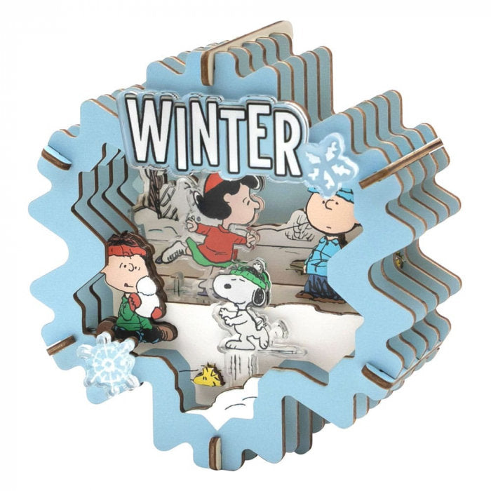 Maqueta con movimiento diorama 3D Snoopy Winter PUREMIND Imagen principal del producto