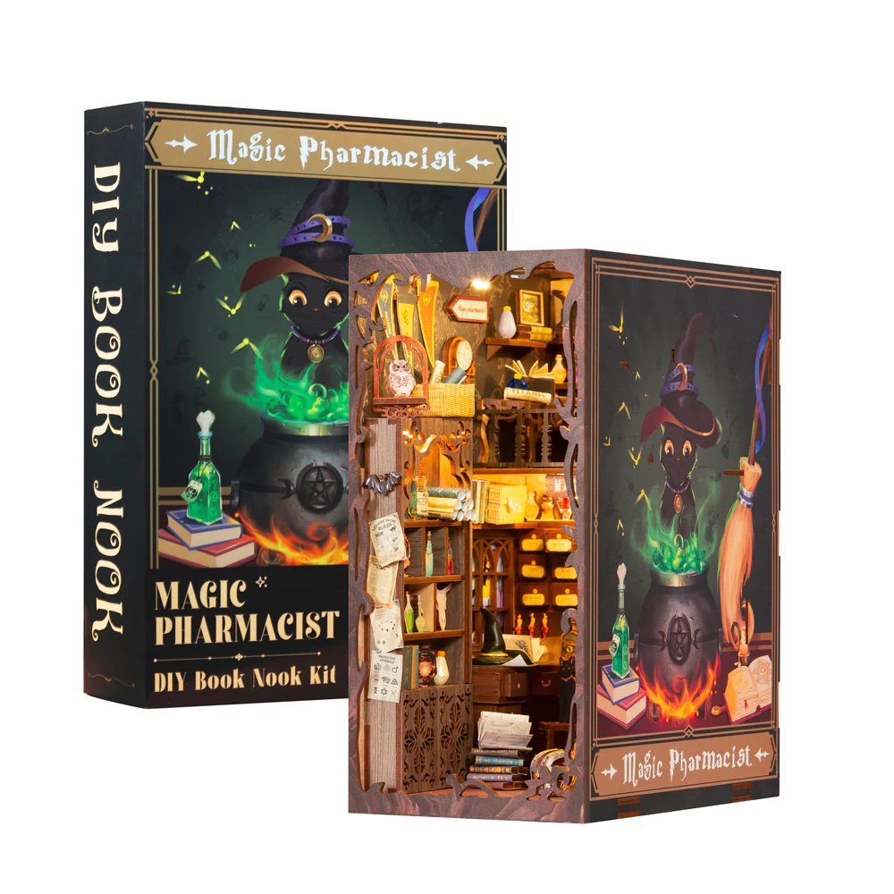 Maqueta Book Nook con Luz Sala de Pociones CUTEBEE
