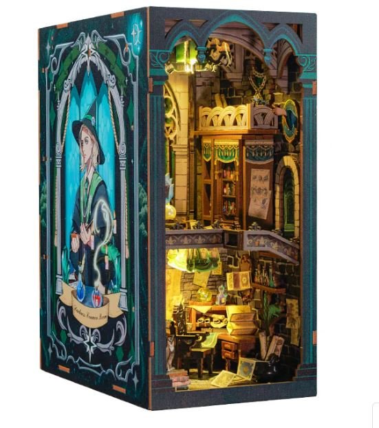Maqueta Book Nook con Luz Hechizos Oscuros CUTEBEE