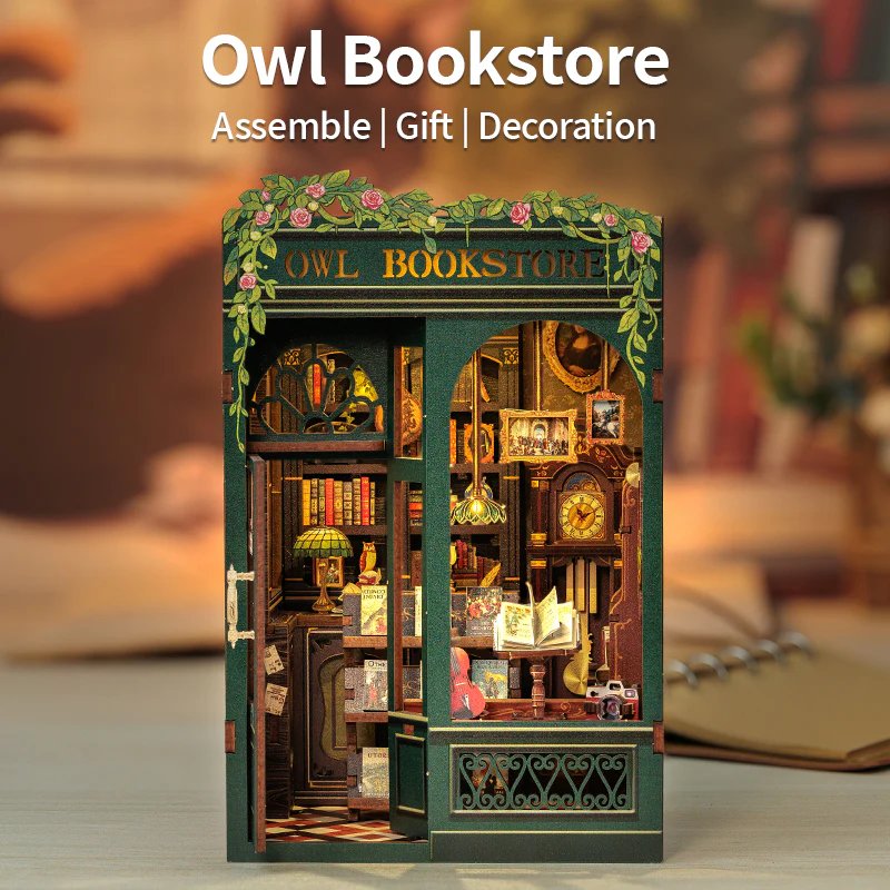 Maqueta con Luz Libreria Owl CUTEBEE Imagen principal del producto