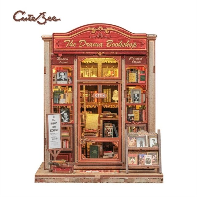 Maqueta con Luz Librería La Librería de Teatro Cutebee