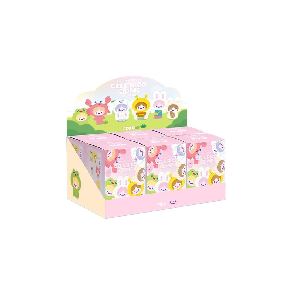 Expositor 6 Cell Rico Happy Fluffy Series Plush MADNESSTOYS