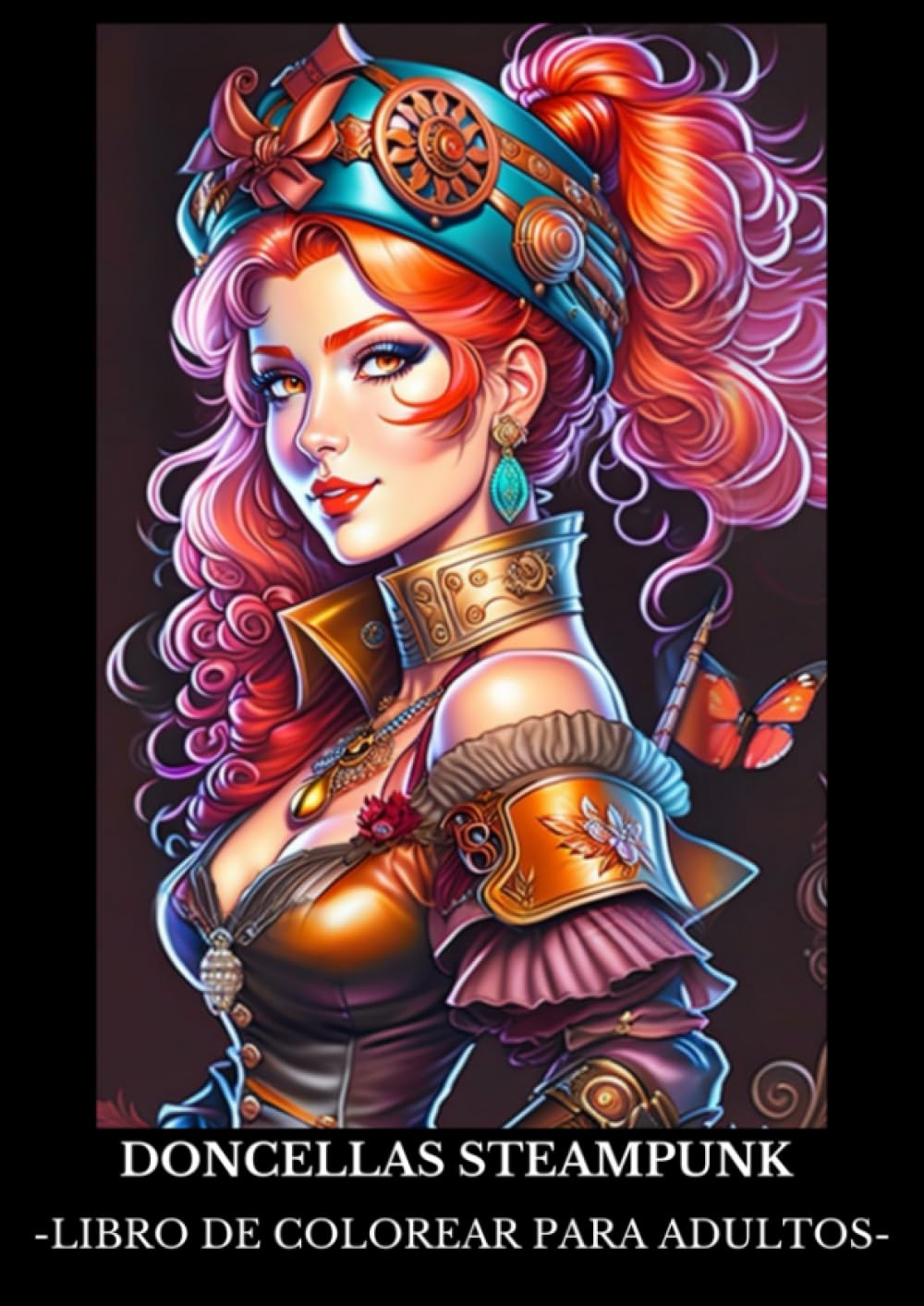 ✅ MUJERES STEAMPUNK: Libro de Colorear para Adultos con Dibujos de Doncellas estilo Steampunk Imagen principal del producto
