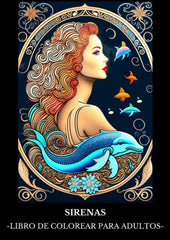 ✅ SIRENAS: Libro de Colorear para Adultos con Dibujos de Sirenas