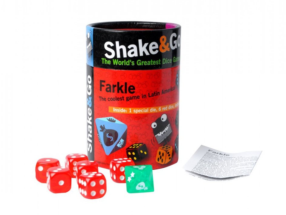 JUEGO SHAKE & GO - FARKLE | THE PURPLE COW | 1 UNIDAD | 7290020286161 Imagen principal del producto