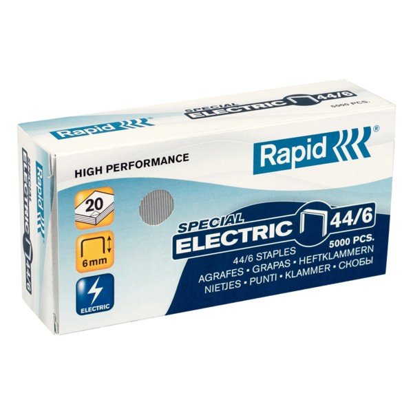 Caja 5000 Grapas eléctricas 44/6 Rapid galvanizadas Imagen principal del producto