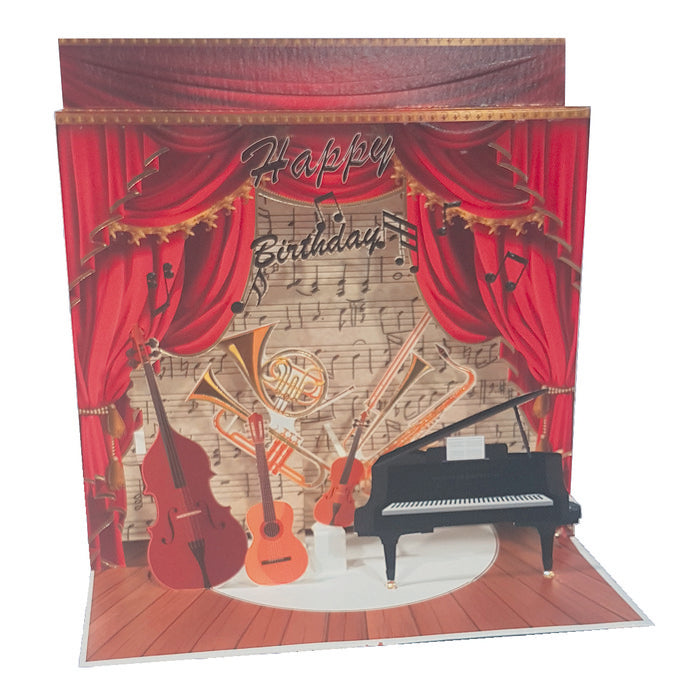 Tarjeta Felicitación Música 3D Pop-up Pictura Imagen principal del producto
