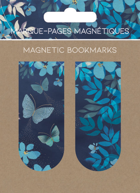 MARCAPAGINAS MAGNETICOS PAPILLONS BLEUS MARIPOSAS AZULES | 6 UNIDADES | (PICTURA) Imagen principal del producto