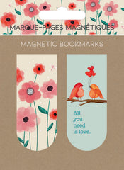 MARCAPAGINAS MAGNETICOS FLEURS ET OISEAUX FLOR Y GATO | 6 UNIDADES | (PICTURA)