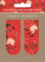 MARCAPAGINAS MAGNETICOS MOTIF ROUGE AVEC FLEURS FLORES | 6 UNIDADES | (PICTURA)