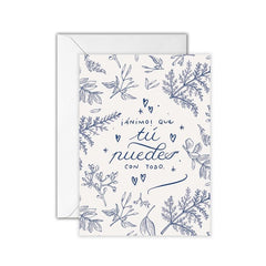 TARJETA ANIMO QUE TU PUEDES | THE GREAT MOUSTACHE | 1 UNIDAD | 7427136858344