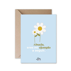 TARJETA - ABUELA ERES MI EJEMPLO A SEGUIR + SOBRE KRAFT | THE GREAT MOUSTACHE | 1 UNIDAD | 7427246048086