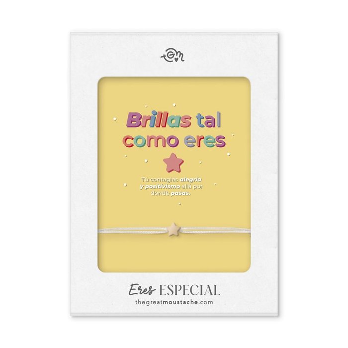 PULSERA ERES ESPECIAL - BRILLAS TAL COMO ERES | THE GREAT MOUSTACHE | 1 UNIDAD | 7427246048475