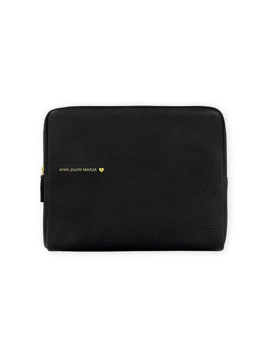 BOLSA PORTATODO CUERO VEGANO BLACK AMBER | THE GREAT MOUSTACHE | 1 UNIDAD | 7427246048987