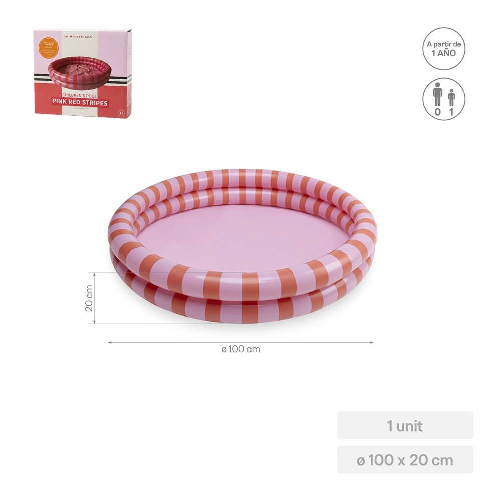Piscina infantil rosa y roja Flow HINCHABLES SARAO