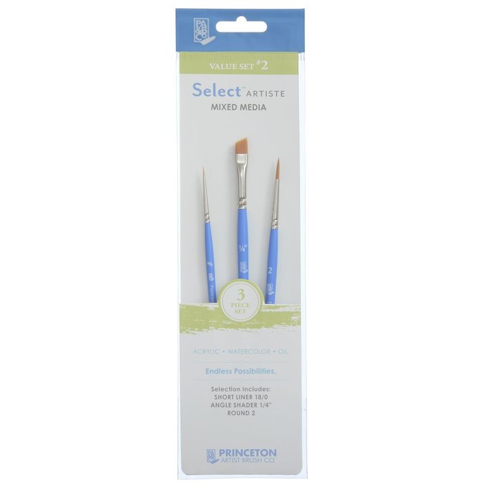 SET 3 PINCELES PRINCETON SELECT SINTETICO VALUE SET 2 | 1 UNIDADES | (PRINCESTON) Imagen principal del producto