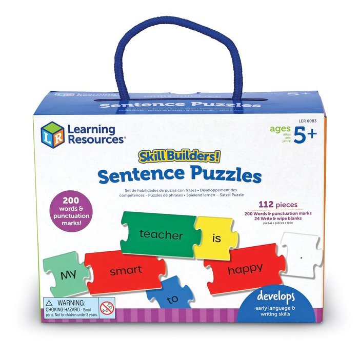 PUZZLES CON FRASES DE SKILL BUILDERS FORMAR PALABRAS | LEARNING RESOURCES | 1 UNIDAD | 7650230608366