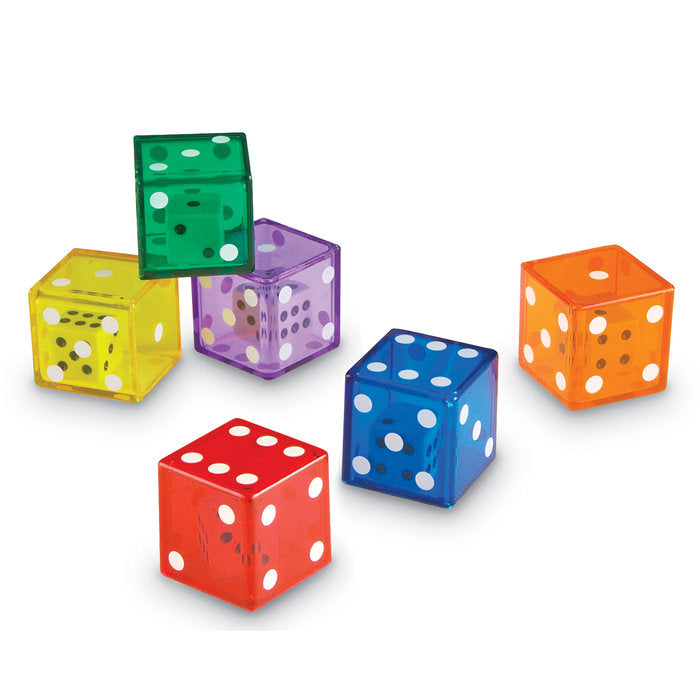 Dados Jumbo con Dado en el Interior set de 12 LEARNING RESOURCES Imagen principal del producto