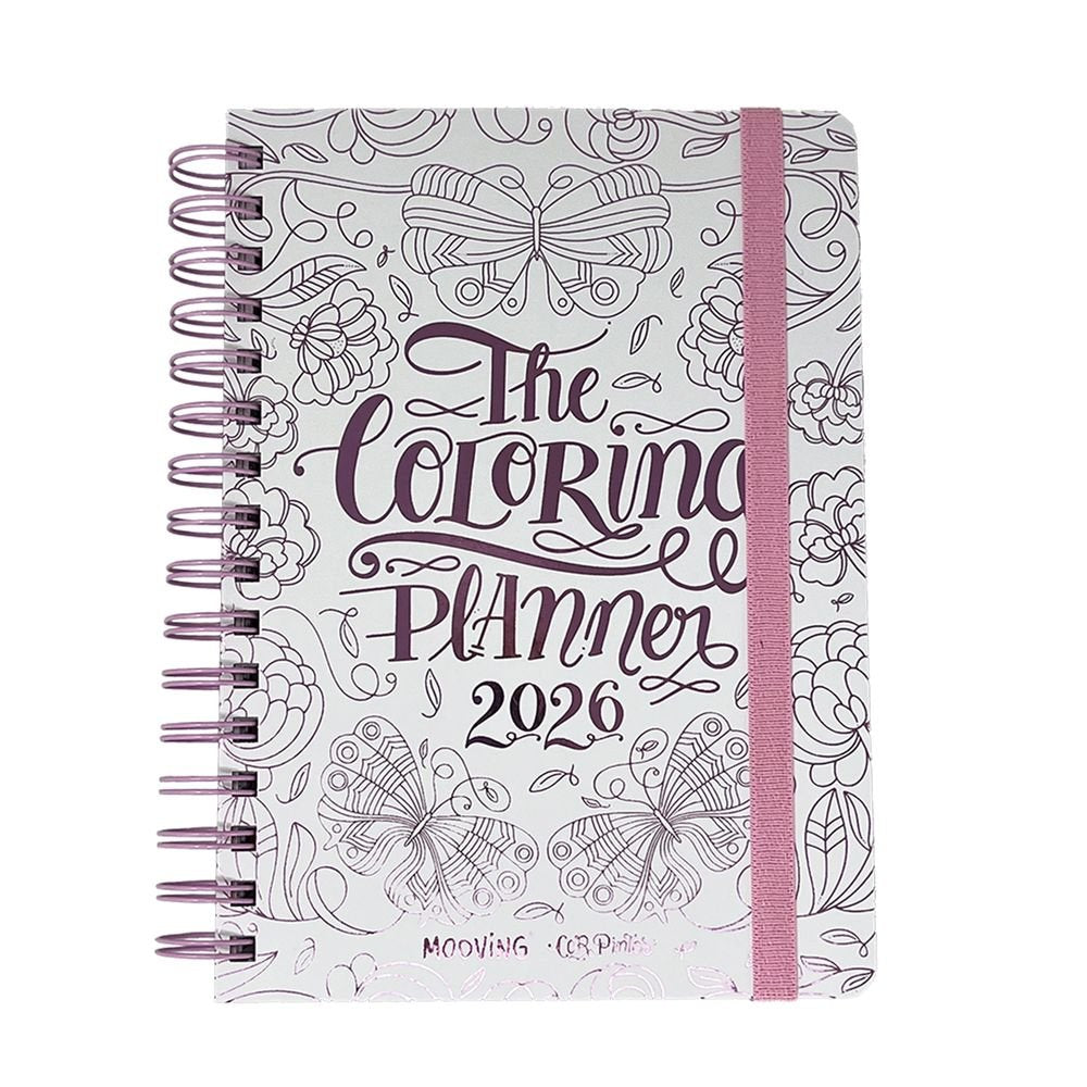 Agenda Anual Coloring by Car Pintos MOOVING Agendas Espiral