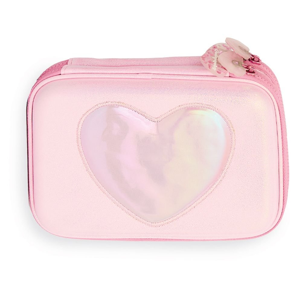 Plumier Doble Cremallera Rígido Eva Corazón Iridiscente Mooving Paper