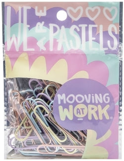 Clips pastel Mooving 50 mm Blister 25 unidades